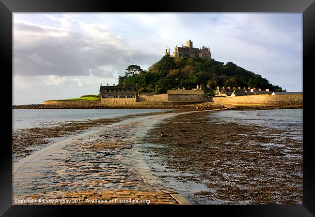 St Michaels Mount 2 Framed Print by Lucy Antony