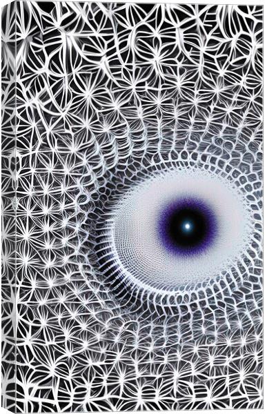 The Unblinking Eye Canvas Print by Roger Mechan