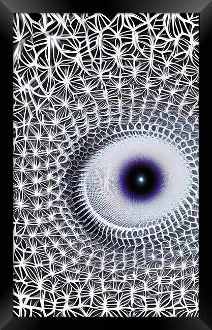 The Unblinking Eye Framed Print by Roger Mechan