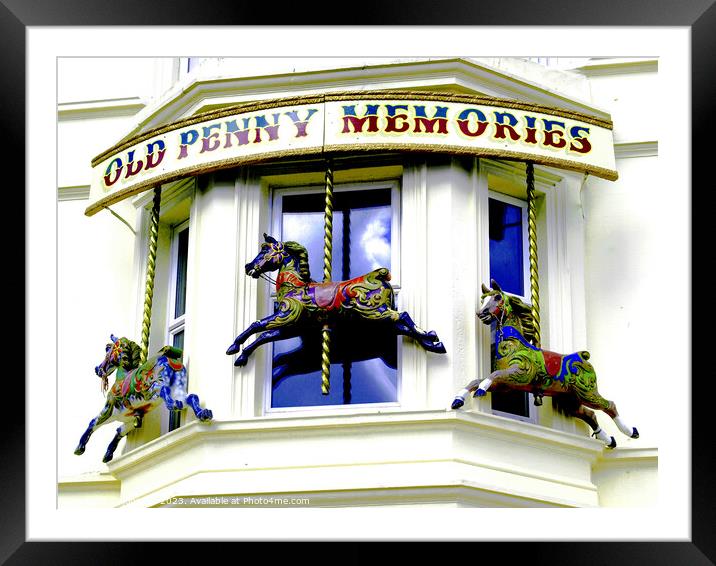 Old Penny Memories. Framed Mounted Print by john hill