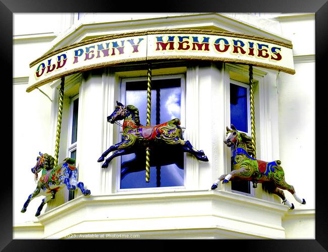 Old Penny Memories. Framed Print by john hill