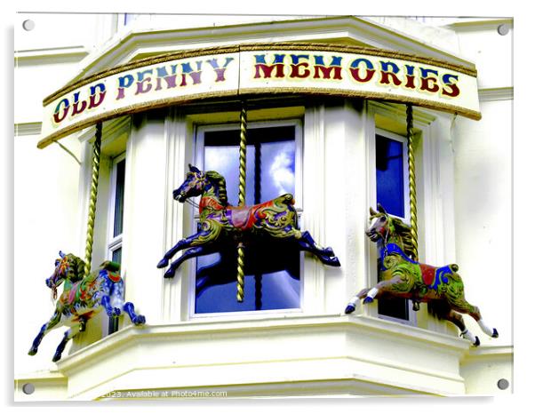 Old Penny Memories. Acrylic by john hill