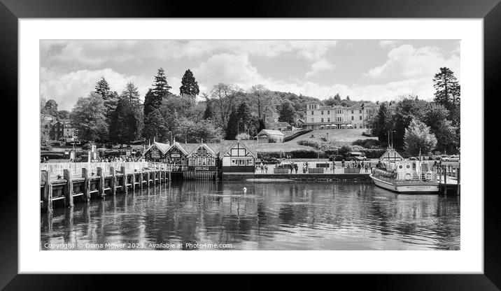  Bowness on Windermere Cumbria   Framed Mounted Print by Diana Mower