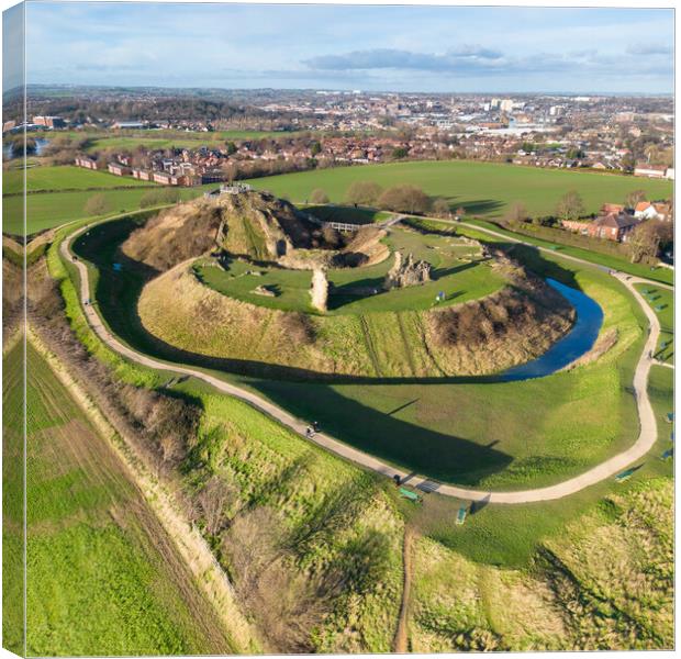 Sandal Castle Canvas Print by Apollo Aerial Photography