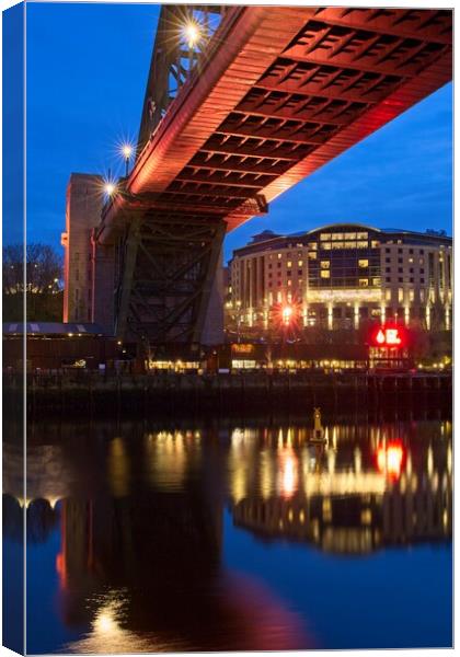 Tyne Bridge Reflections Canvas Print by Rob Cole
