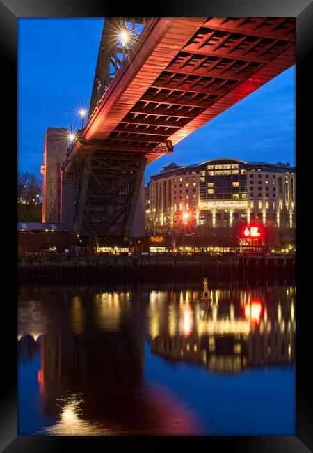 Tyne Bridge Reflections Framed Print by Rob Cole