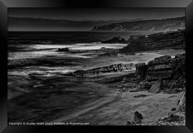 Majestic Jurassic Coastline Framed Print by Dudley Wood