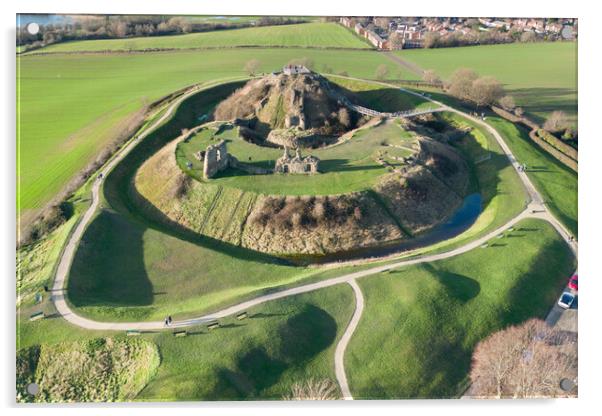 Sandal Castle Acrylic by Apollo Aerial Photography