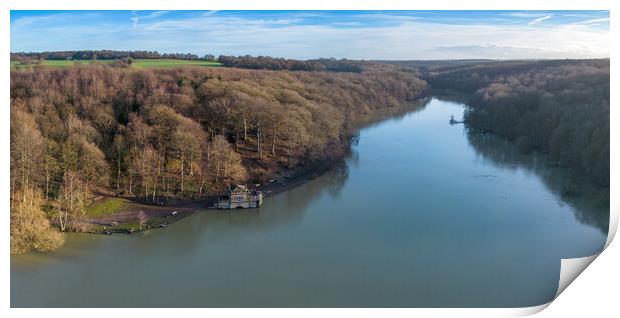 Newmillerdam Panoramic Print by Apollo Aerial Photography