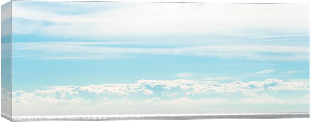 Sky clouds and Sea Canvas Print by Allan Bell