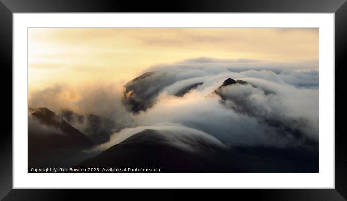 Lakeland Mountain Clouds Framed Mounted Print by Rick Bowden