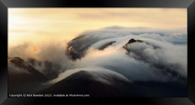 Lakeland Mountain Clouds Framed Print by Rick Bowden