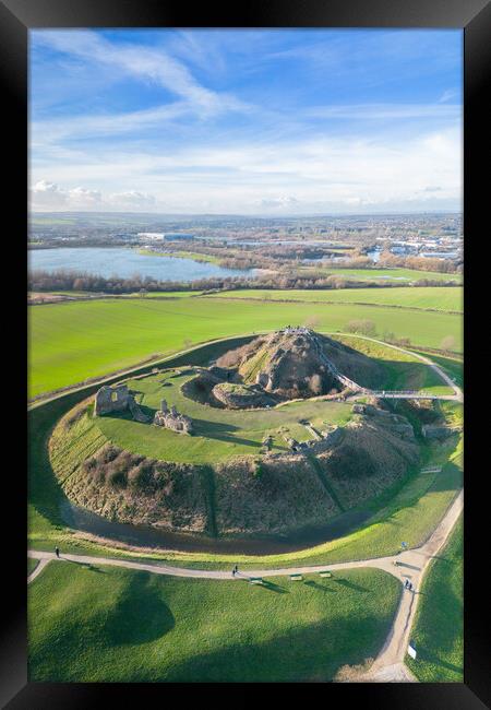 Sandal Castle Framed Print by Apollo Aerial Photography