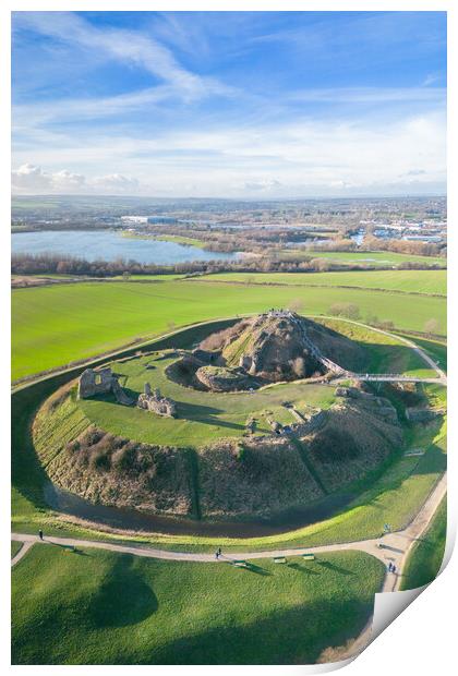 Sandal Castle Print by Apollo Aerial Photography