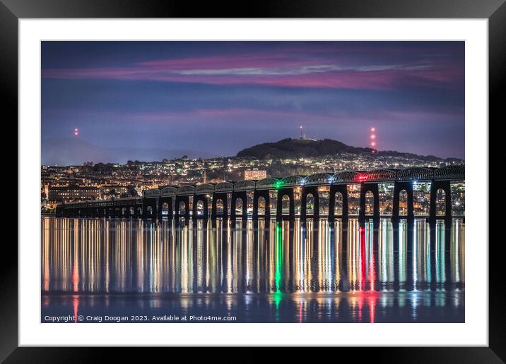 Tay Bridge - Dundee Framed Mounted Print by Craig Doogan