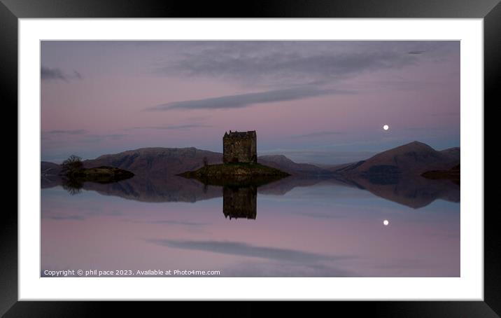 Castle Stalker Framed Mounted Print by phil pace