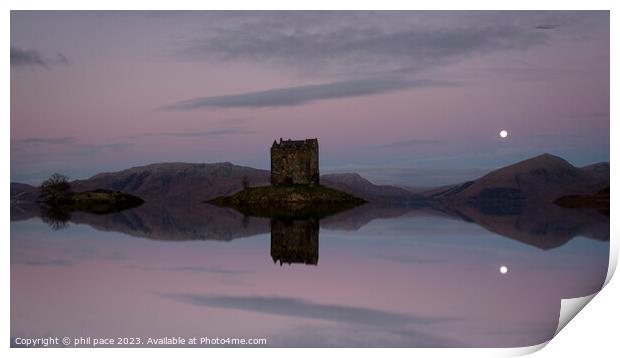 Castle Stalker Print by phil pace