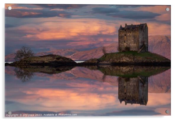 Castle Stalker Acrylic by phil pace