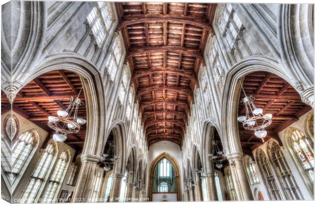  Long Melford Holy Trinity  Canvas Print by David Pyatt