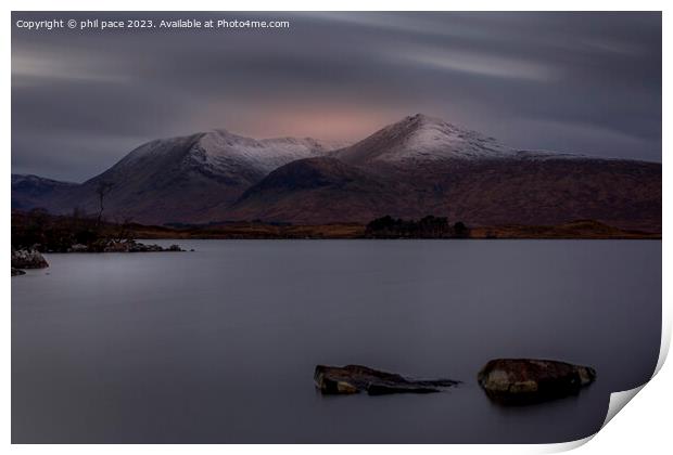 Loch nah Achlaise  Print by phil pace