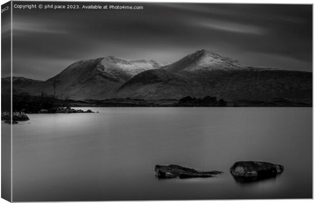 Loch nah Achlaise  Canvas Print by phil pace