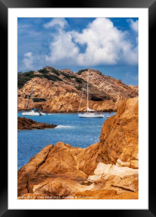 Cala Pregonda Menorca Framed Mounted Print by Craig Yates