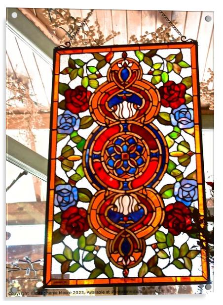 Stained glass panel Acrylic by Stephanie Moore