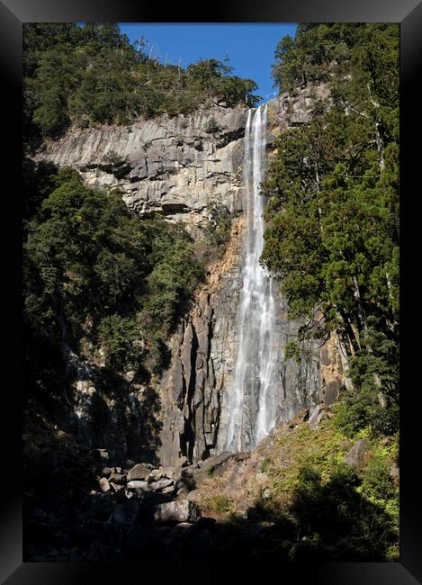 Nachi waterfall near Kii-Katsuura, Japan Framed Print by Lensw0rld 