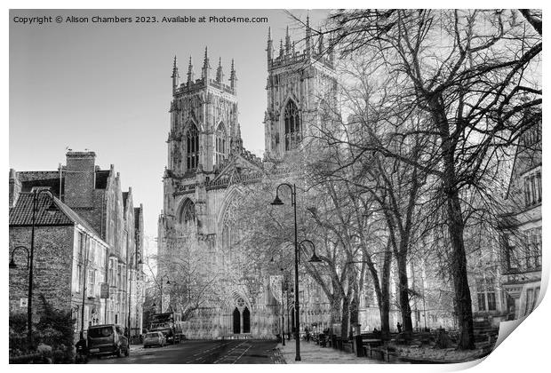 York Minster  Print by Alison Chambers