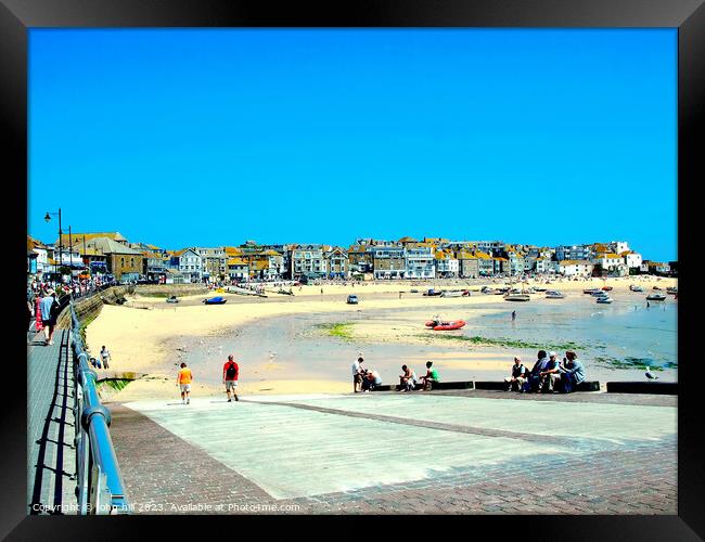 St Ives, Cornwall, UK. Framed Print by john hill