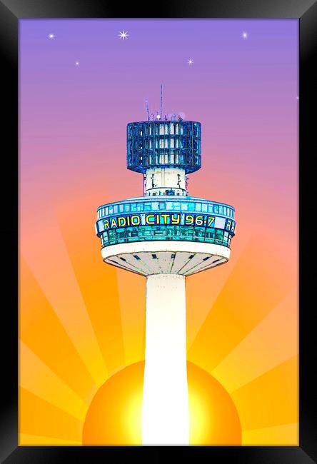 Radio City Liverpool  Framed Print by Alison Chambers