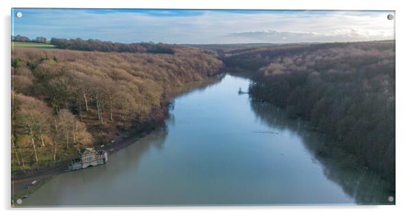 Newmillerdam Panoramic Acrylic by Apollo Aerial Photography