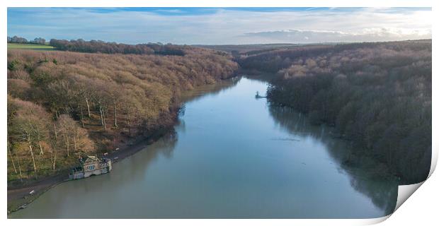 Newmillerdam Panoramic Print by Apollo Aerial Photography