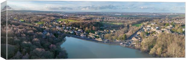 Newmillerdam Wakefield Canvas Print by Apollo Aerial Photography