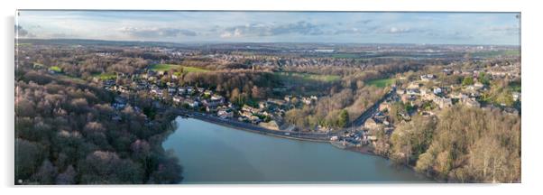 Newmillerdam Wakefield Acrylic by Apollo Aerial Photography