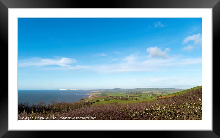 Isle of Wight landscape Framed Mounted Print by Allan Bell