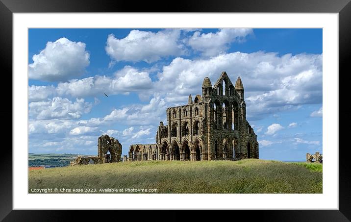 Whitby Abbey Framed Mounted Print by Chris Rose
