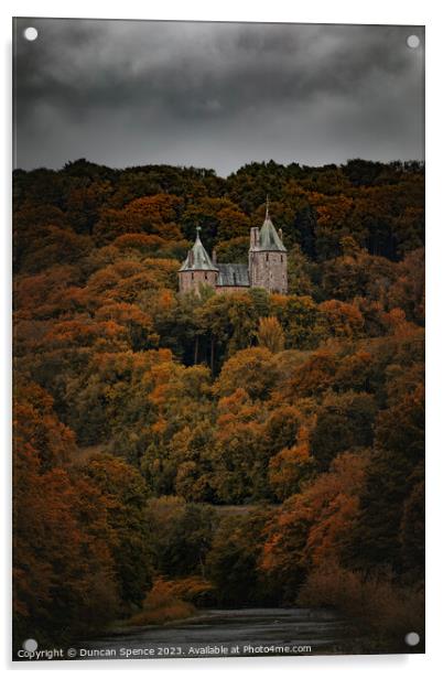 Castell Coch Acrylic by Duncan Spence