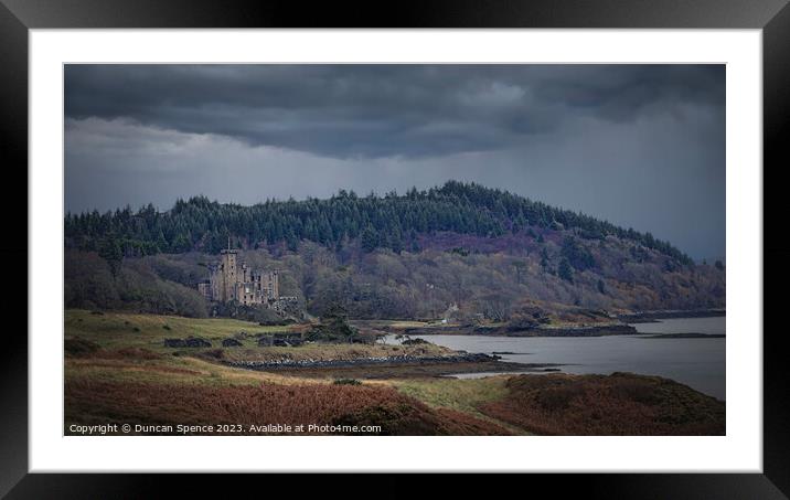 Dunvegan Castle in Colour Framed Mounted Print by Duncan Spence