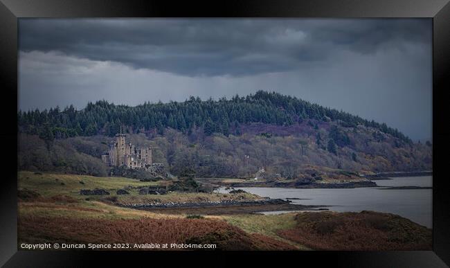 Dunvegan Castle in Colour Framed Print by Duncan Spence
