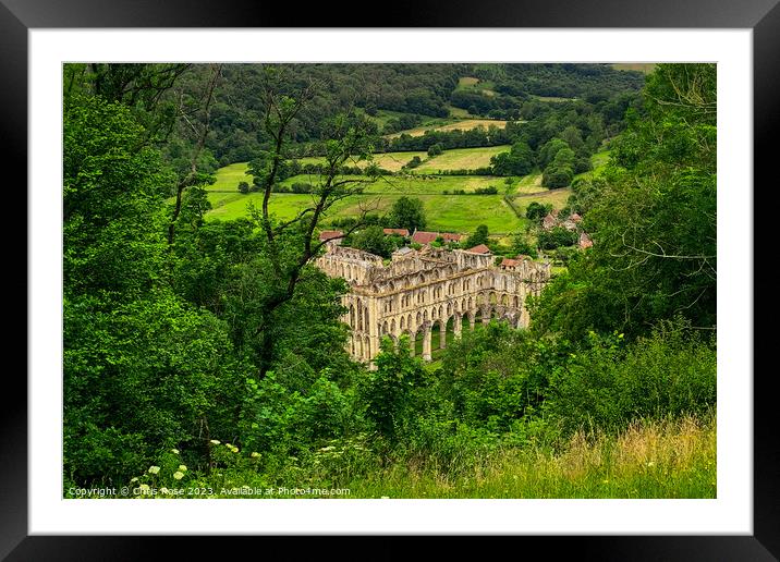 Rievaulx Abbey Framed Mounted Print by Chris Rose