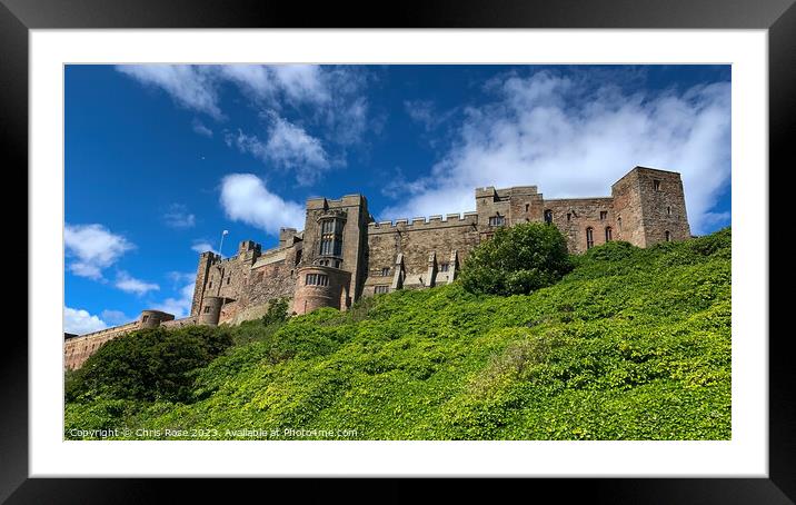 Bamburgh Castle Framed Mounted Print by Chris Rose