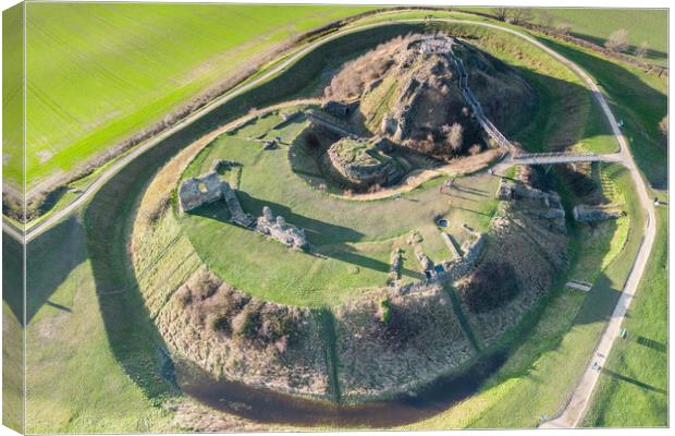 Sandal Castle Canvas Print by Apollo Aerial Photography