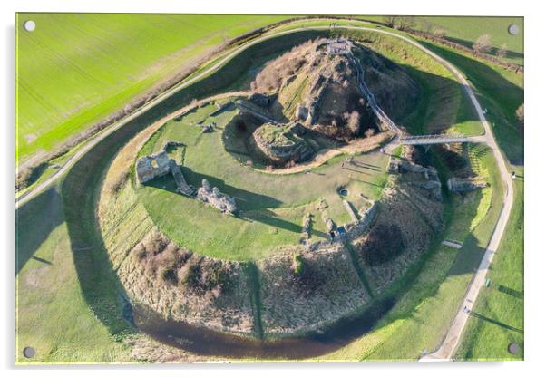 Sandal Castle Acrylic by Apollo Aerial Photography