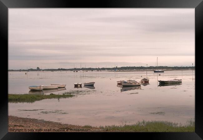 Chichester Harbour Emsworth Framed Print by Sally Wallis