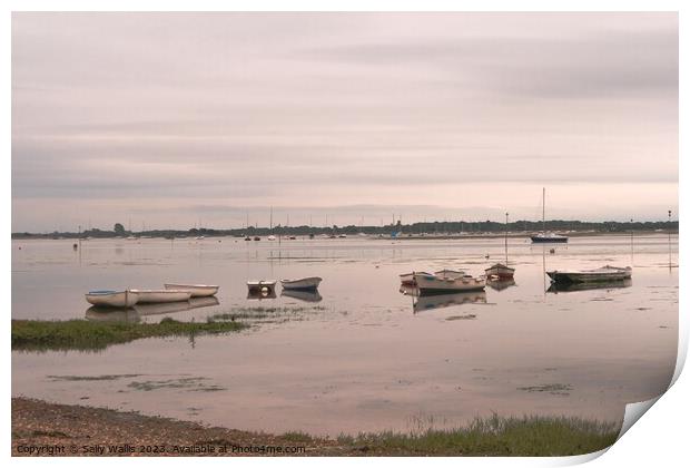 Chichester Harbour Emsworth Print by Sally Wallis