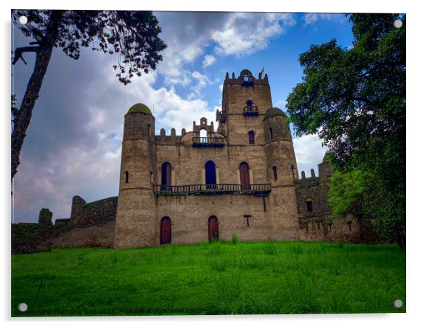 Fasilides Castle, Gondar, Ethiopia Acrylic by Habtamu biks