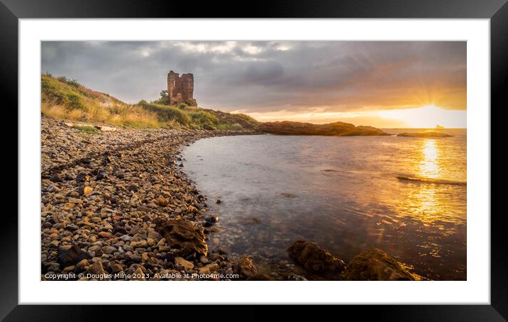 Seafield Tower, Kirkcaldy Framed Mounted Print by Douglas Milne