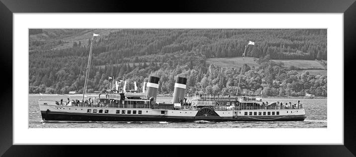 Paddle Steamer Waverley at Brodick, Arran. Framed Mounted Print by Allan Durward Photography