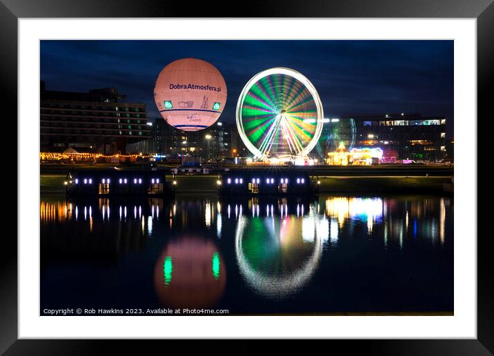 Krakow fairground balloon  Framed Mounted Print by Rob Hawkins